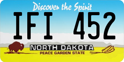 ND license plate IFI452