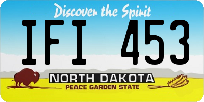 ND license plate IFI453