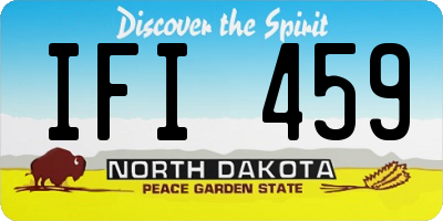ND license plate IFI459