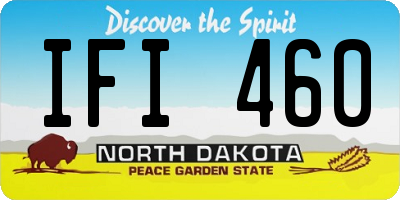 ND license plate IFI460