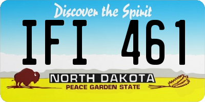 ND license plate IFI461