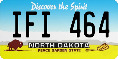 ND license plate IFI464
