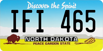 ND license plate IFI465