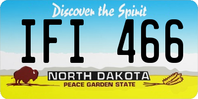 ND license plate IFI466