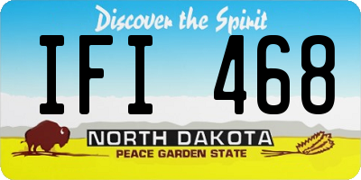 ND license plate IFI468