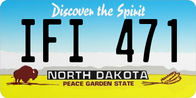 ND license plate IFI471