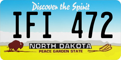 ND license plate IFI472