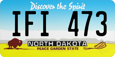 ND license plate IFI473