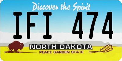 ND license plate IFI474