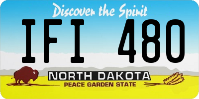 ND license plate IFI480