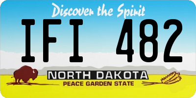 ND license plate IFI482