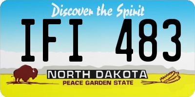 ND license plate IFI483