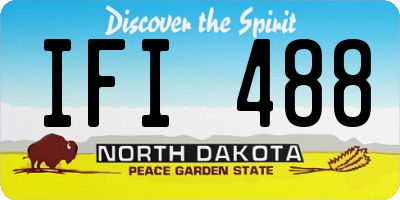 ND license plate IFI488