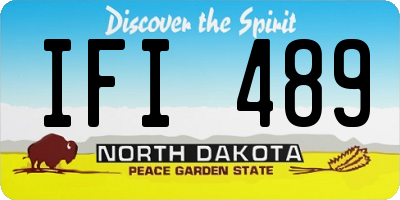 ND license plate IFI489