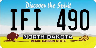 ND license plate IFI490