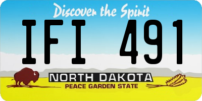 ND license plate IFI491