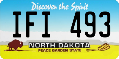 ND license plate IFI493