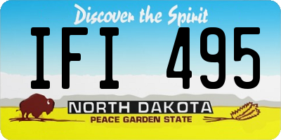 ND license plate IFI495