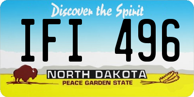 ND license plate IFI496