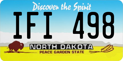 ND license plate IFI498