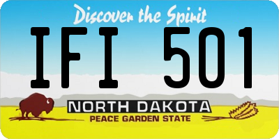 ND license plate IFI501