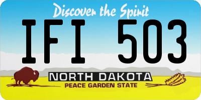 ND license plate IFI503
