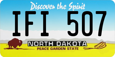 ND license plate IFI507