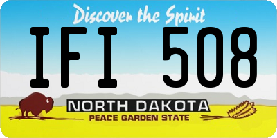ND license plate IFI508
