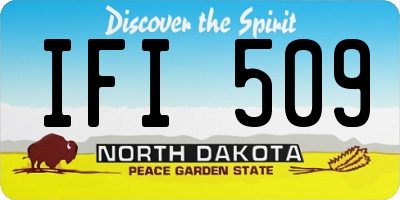 ND license plate IFI509