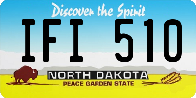 ND license plate IFI510