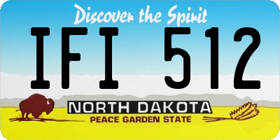 ND license plate IFI512