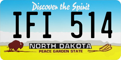 ND license plate IFI514