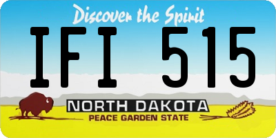 ND license plate IFI515