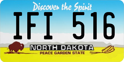 ND license plate IFI516