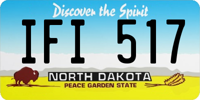 ND license plate IFI517