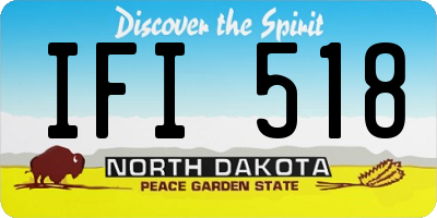 ND license plate IFI518