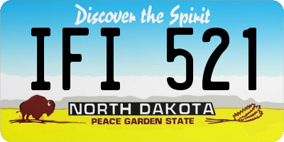 ND license plate IFI521