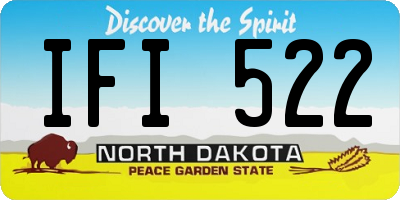 ND license plate IFI522