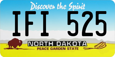 ND license plate IFI525