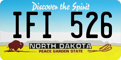 ND license plate IFI526