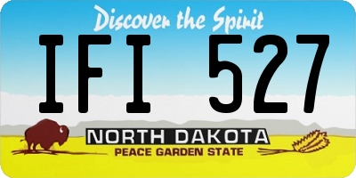ND license plate IFI527