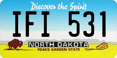 ND license plate IFI531