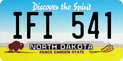 ND license plate IFI541