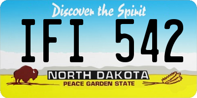 ND license plate IFI542