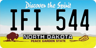 ND license plate IFI544