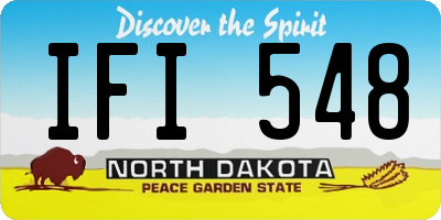 ND license plate IFI548