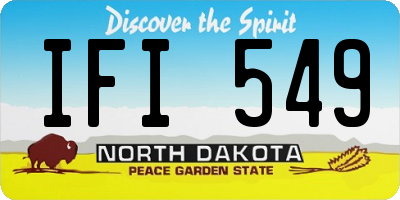 ND license plate IFI549