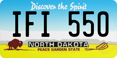 ND license plate IFI550