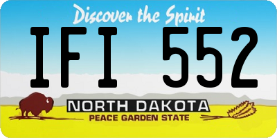 ND license plate IFI552