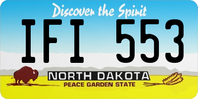 ND license plate IFI553